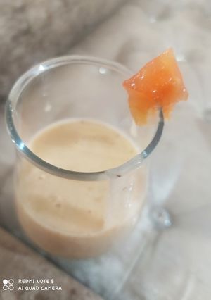 A picture of Papaya milk smoothie.