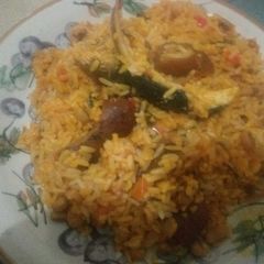 A picture of Delicious Naija Traditional Jollof Rice.