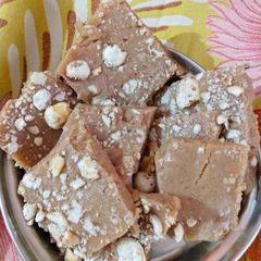 A picture of Singhara burfi.