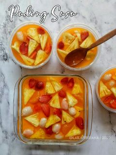 Foto resep Best ever puding susu milky banget