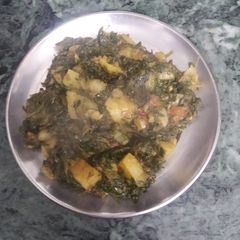 A picture of Aloo methi.