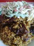 Locrio de pollo con ensalada de espirales 🤤🤤🤤