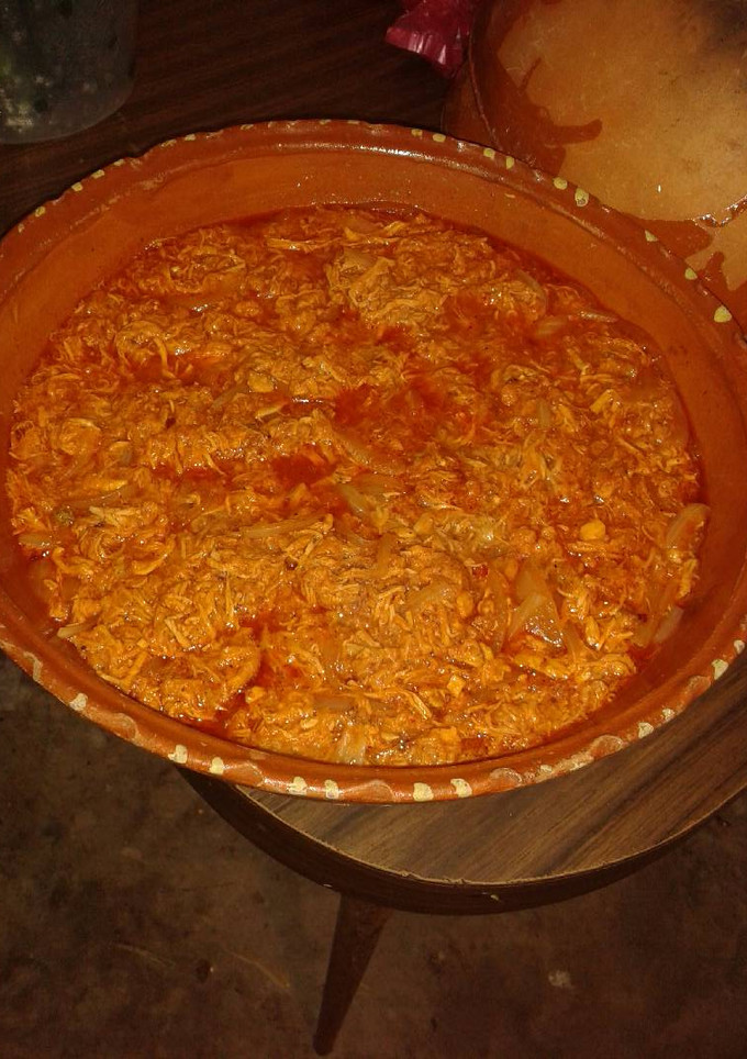 Una foto de Tinga de pollo