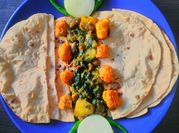 A picture of steamed mixed vegetables