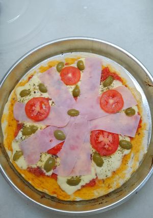 Una foto de Pizza casera