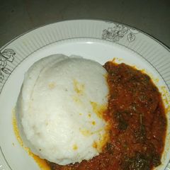A picture of Tuwon shinkafa miyan taushe.