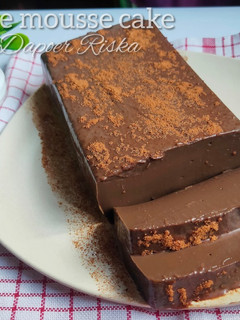 Foto resep Chocolate mousse cake (4 bahan)