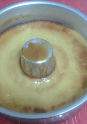Una foto de Flan