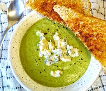 Popular Cuisine Brocolli  Stilton Soup Savory Delicious