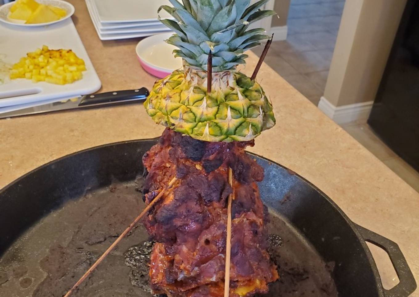 Tacos Al Can Smoked with Roasted Pineapple