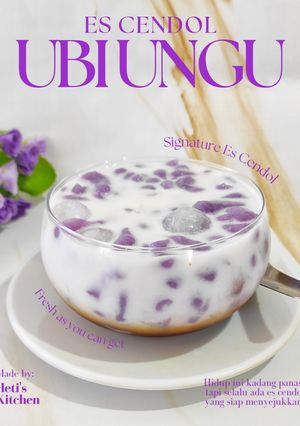 Foto resep Es Cendol Ubi Ungu