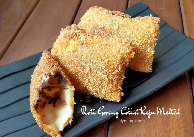 Ternyata ini lho! Bagaimana cara memasak Roti Goreng Coklat Keju Melted yang spesial