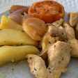 Pechugas de pollo en el horno con verduras