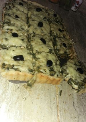صورة لوصفة كيش بالسلق بالعجينة المورقة بالفرن (اخف من الريشة)