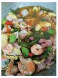 Tumis Udang cumi pelangi