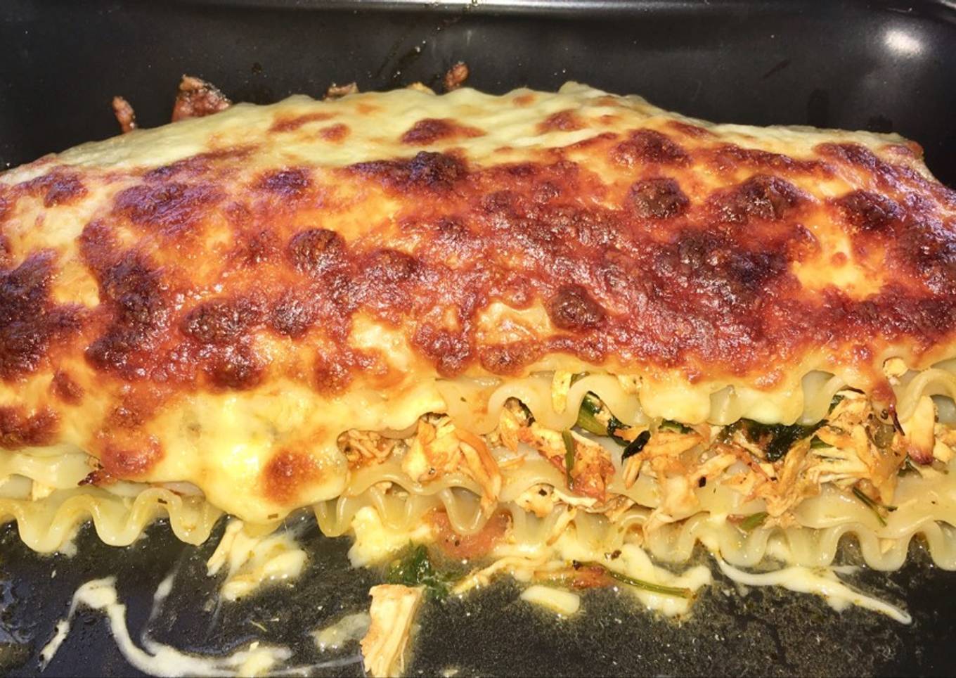 Lasaña de pollo