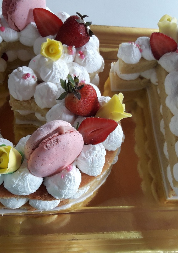 Una foto de Torta de numeros