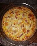 Tarta de jamón y queso