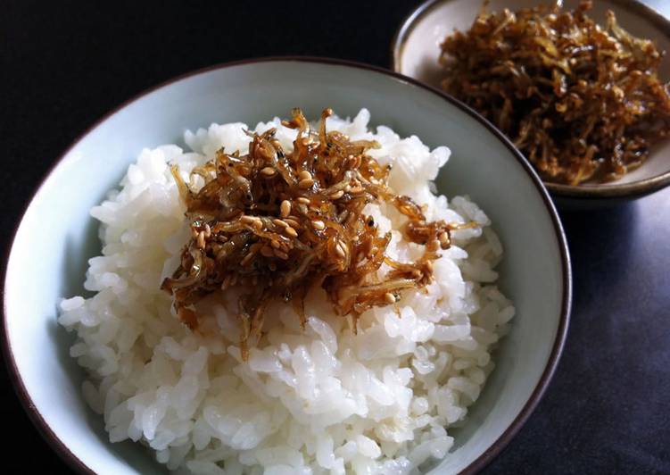 Steps to Prepare Favorite Baby Sardines &#39;Tsukudani&#39;