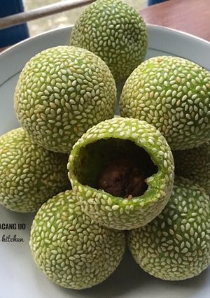 Foto resep Onde onde kopong isi kacang hijau coklat