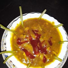 Soya bean dal curry A picture of Soya bean dal curry.