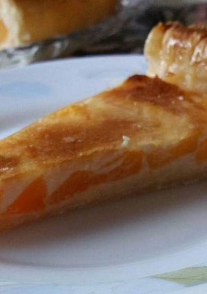 Foto principal de Tarta de melocotón en almíbar,, y base de hojaldre. 🍑