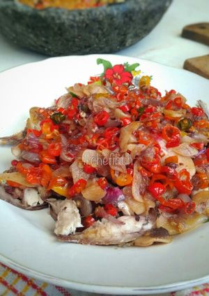 Foto resep Ikan Cuwe suwir sambel embe