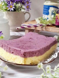 Foto resep 1. Brownis Kukus Taro Keju