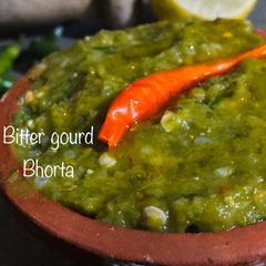 Karele ka bharta A picture of Karele ka bharta.