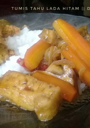 Foto resep Tumis tahu lada hitam