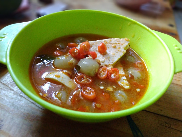 Standar Resep membuat Cilok tahu kuah pedas dijamin gurih