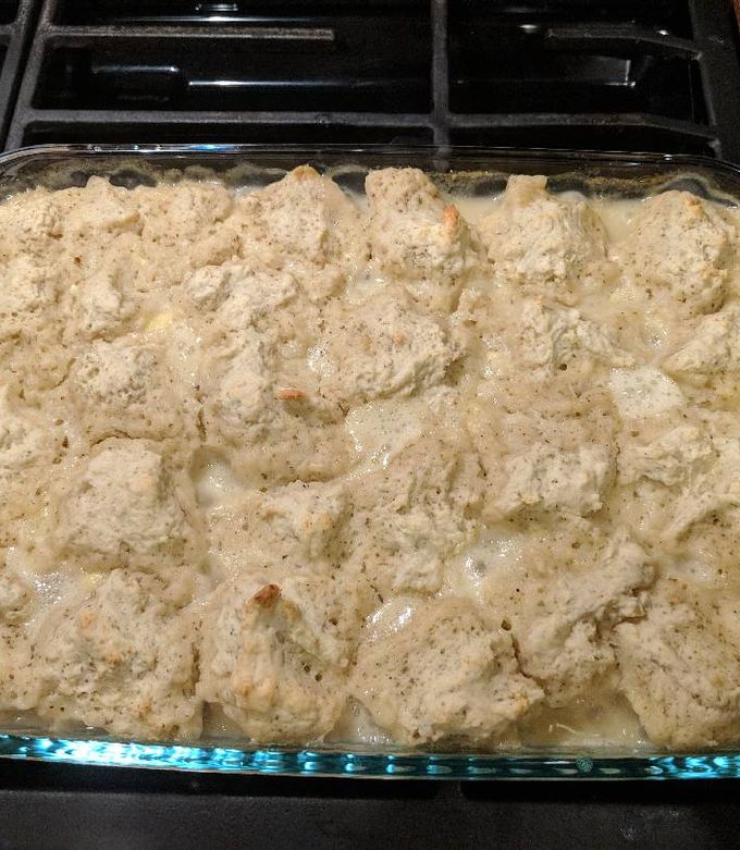 A picture of Chicken and Dumplings.