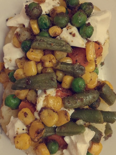 صورة لوصفة بطاطا potato with vegetables