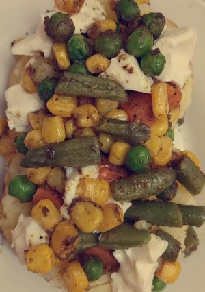 صورة لوصفة بطاطا potato with vegetables
