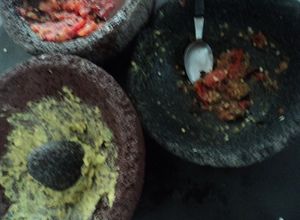 Una foto de Guacamole muy picante pa machos