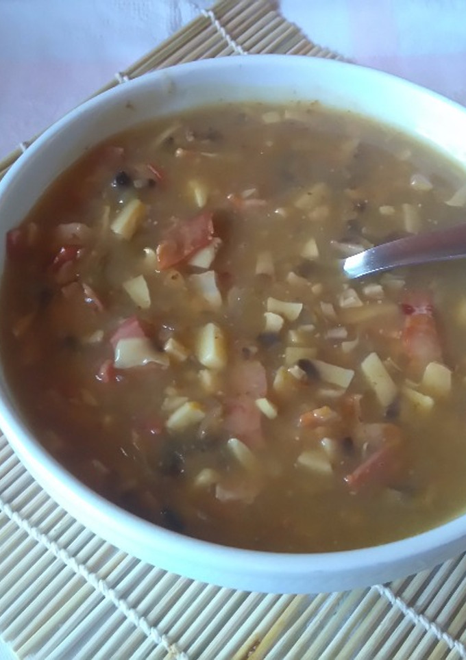 Una foto de Salsa de bacon y champiñones 🍄 al cava 🍾