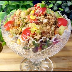 A picture of Healthy And Delicious Vegetable Quinoa Salad.
