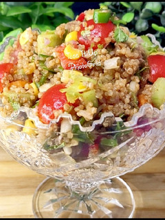 A picture of Healthy And Delicious Vegetable Quinoa Salad.