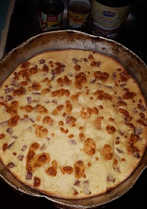 Una foto de Fainá de queso y fiambre