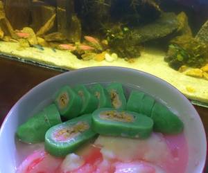 Resep Mudah Es Pisang Ijo Nikmat Lezat