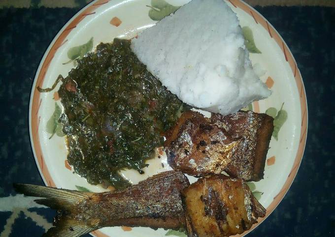 UGALI, MCHICHA, and MARINATED FISH