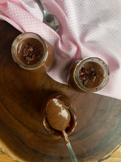Una foto de Natilla de chocolate sin azúcar, sin lácteos y sin grasas
