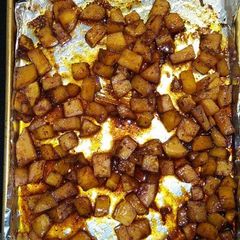 Sweet and Spicy Roasted Butternut Squash A picture of Sweet and Spicy Roasted Butternut Squash.