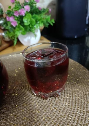 صورة لوصفة مشروب الكركديه ❤️