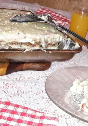 Una foto de Pastel de carne con jamón y mozzarella