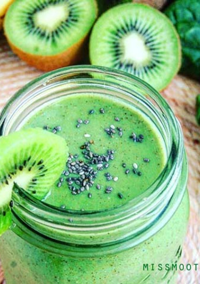 Una foto de Batido de kiwi para bajar de peso