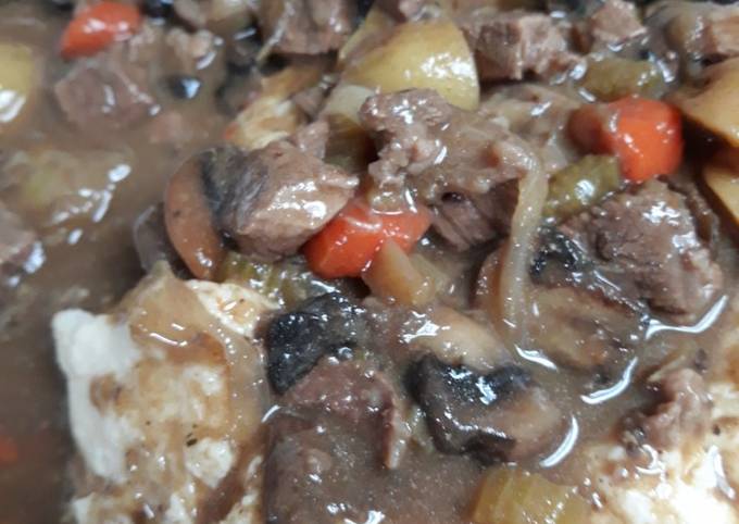 Step-by-Step Guide to Make Speedy Beef Kidney Stew over Mash