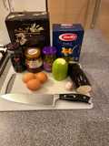 Simple Fusilli vegetarian pasta