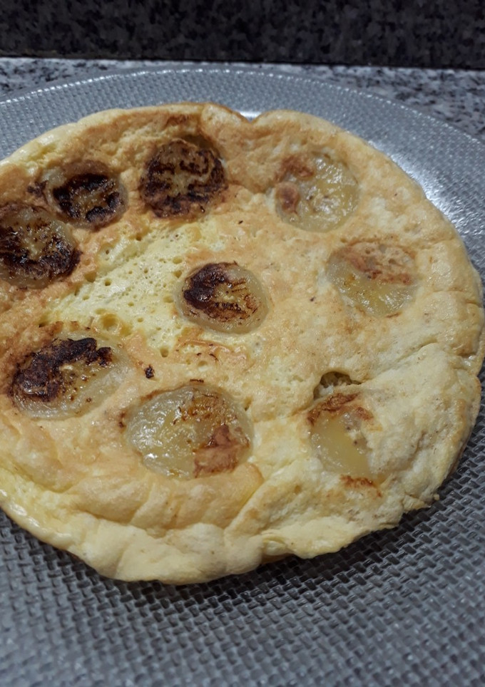 Una foto de Panqueque de avena y banana