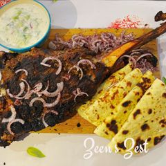 Mutton Raan Roast Platter A picture of Mutton Raan Roast Platter.